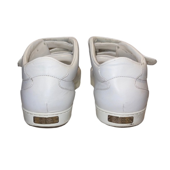 (W/ Box & Dust Bag) Jimmy Choo NY Leather Velcro Sneakers